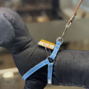 Natūralios odos mėlynos petnešos su pamušalu